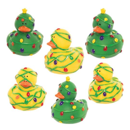 Christmas Tree Rubber Ducks  |  Pocket Money Toys Pocket Money Toys Pocket Money Toys