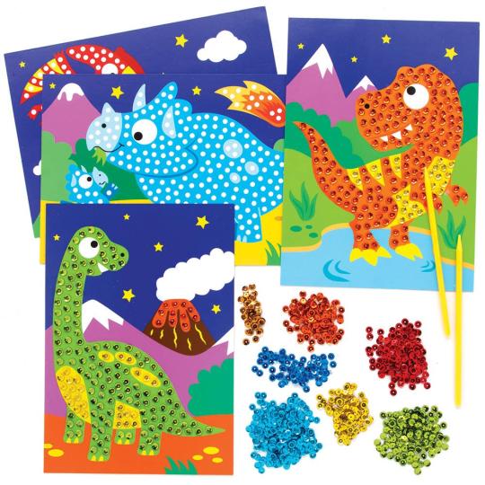 Dinosaur Sequin Picture Kits  |  Dress Up Dress Up Dress Up