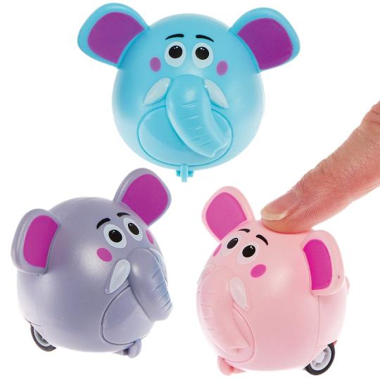 Elephant Pull Back Racers  |  Pocket Money Toys Pocket Money Toys Pocket Money Toys