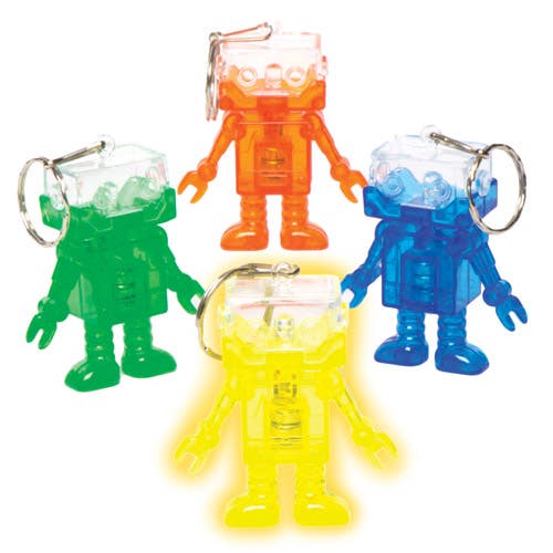 Flashing Robot Keyrings  |  Pocket Money Toys Pocket Money Toys Pocket Money Toys