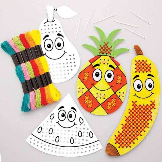 Fruit Colour-In Cross Stitch Kits  |  Dress Up Dress Up Dress Up