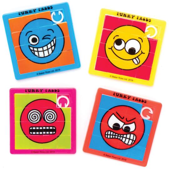 Funky Faces Sliding Puzzles  |  Pocket Money Toys Pocket Money Toys Pocket Money Toys