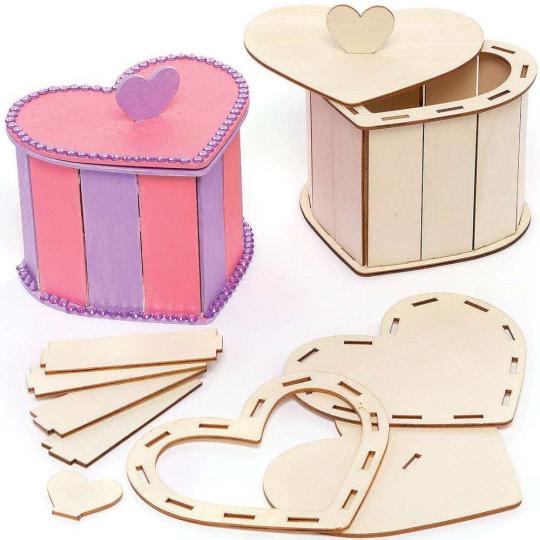 Heart Wooden Box Kits  |  Dress Up Dress Up Dress Up