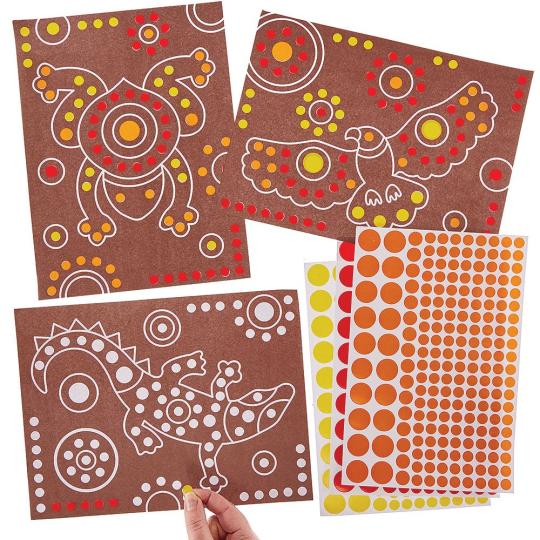 Indigenous Australian Dotty Art Pictures  |  Dress Up Dress Up Dress Up