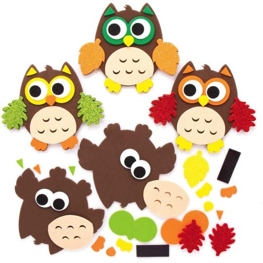 Leafy Owl Mix & Match Magnet Kits  |  Dress Up Dress Up Dress Up