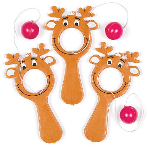 Mini Reindeer Bat & Ball Games  |  Pocket Money Toys Pocket Money Toys Pocket Money Toys