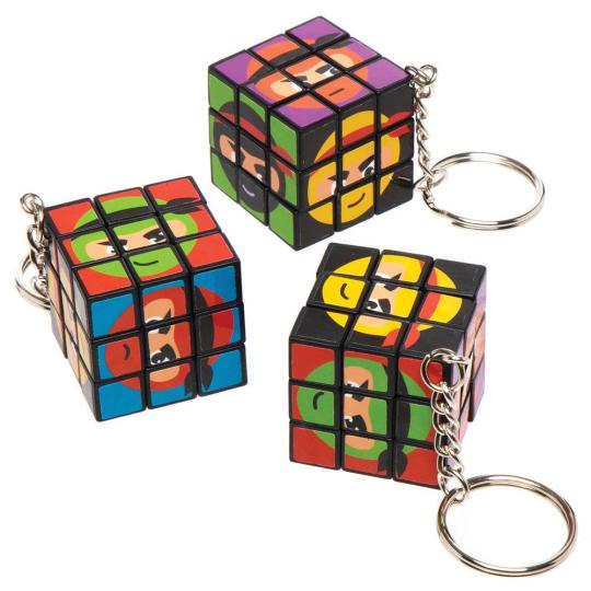 Ninja Puzzle Cube Keyrings  |  Pocket Money Toys Pocket Money Toys Pocket Money Toys