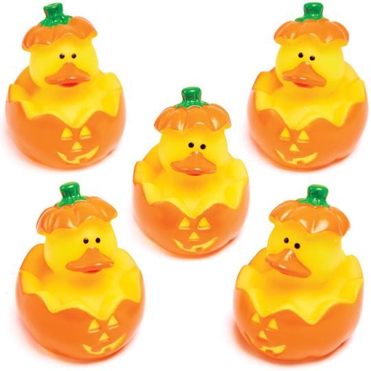 Pumpkin Rubber Ducks  |  Pocket Money Toys Pocket Money Toys Pocket Money Toys