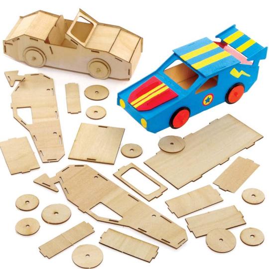 Racing Car 3D Woodcraft Kits  |  Dress Up Dress Up Dress Up