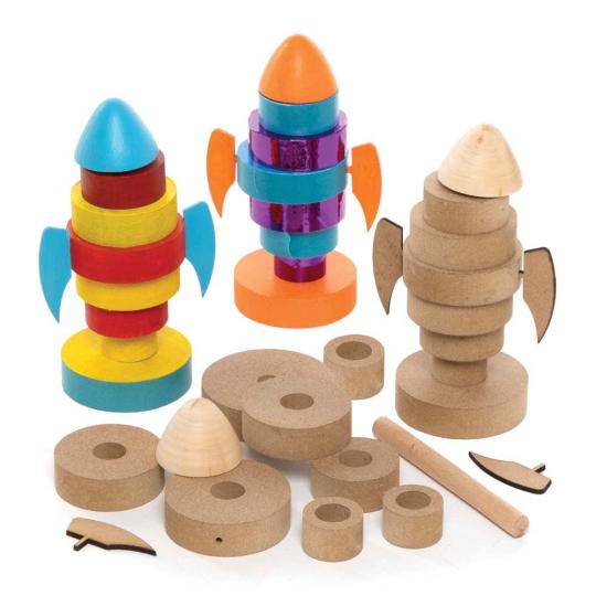 Rocket Wooden Stacking Kits  |  Dress Up Dress Up Dress Up