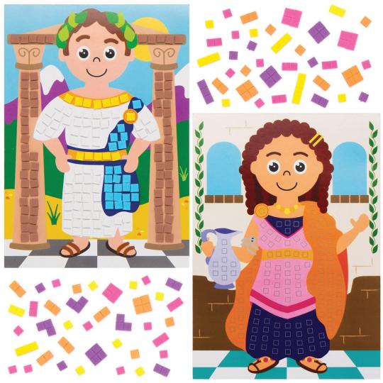 Roman Mosaic Picture Kits  |  Dress Up Dress Up Dress Up