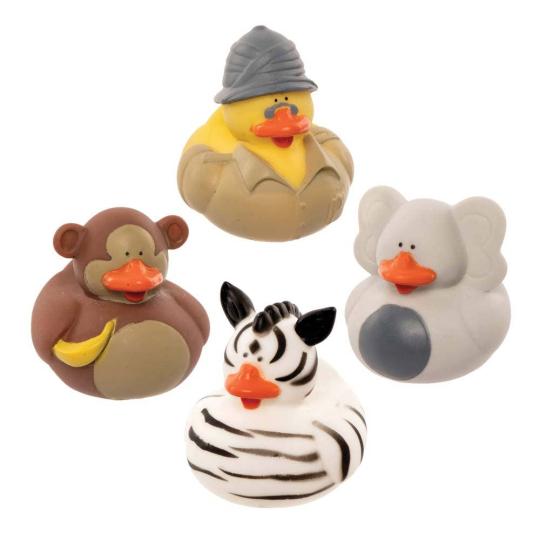 Safari Rubber Ducks  |  Pocket Money Toys Pocket Money Toys Pocket Money Toys