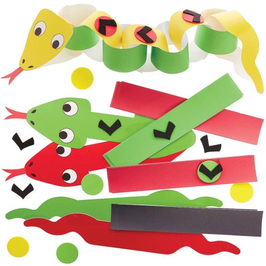 Snake Mix & Match Paper Chain Kits  |  Dress Up Dress Up Dress Up