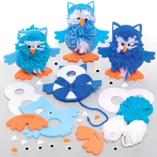 Snowy Owl Pom Pom Kits  |  Dress Up Dress Up Dress Up