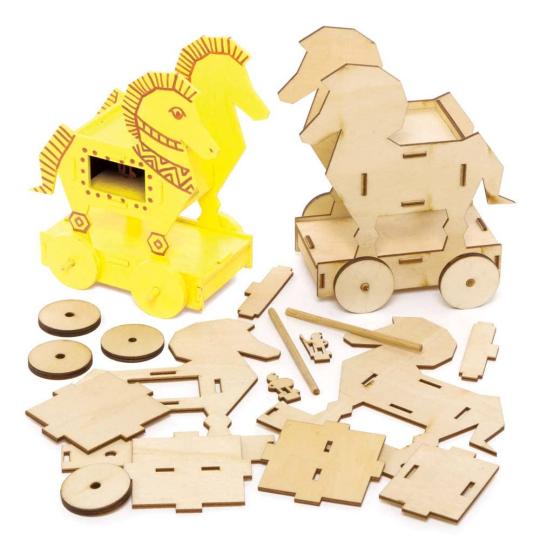 Trojan Horse 3D Woodcraft Kits  |  Dress Up Dress Up Dress Up