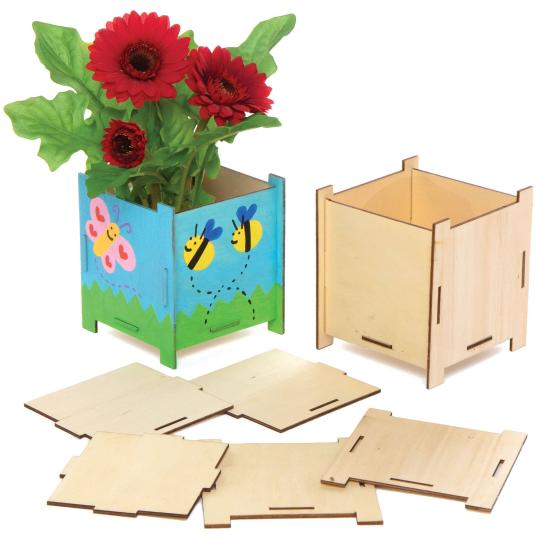 Wooden Flowerpot Kits  |  Dress Up Dress Up Dress Up