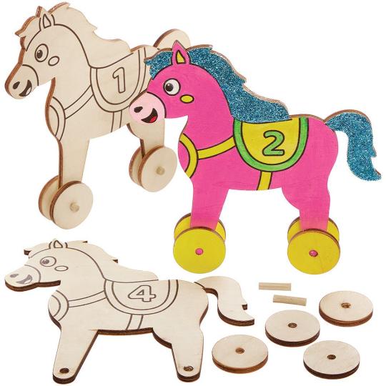 Wooden Racehorse Kits  |  Dress Up Dress Up Dress Up