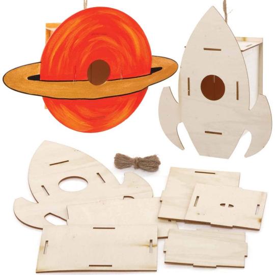 Solar System Wooden Bird House Kits  |  Dress Up Dress Up Dress Up