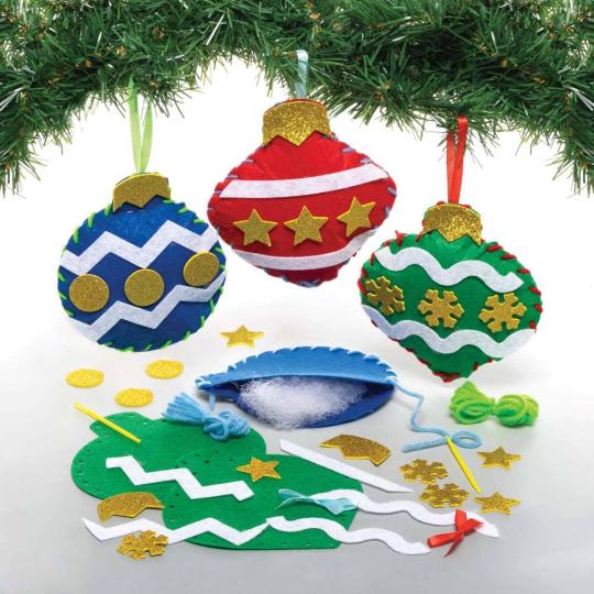 Christmas Bauble Decoration Sewing Kits  |  Dress Up Dress Up Dress Up