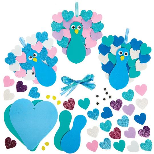 Peacock Love Heart Decoration Kits  |  Dress Up Dress Up Dress Up